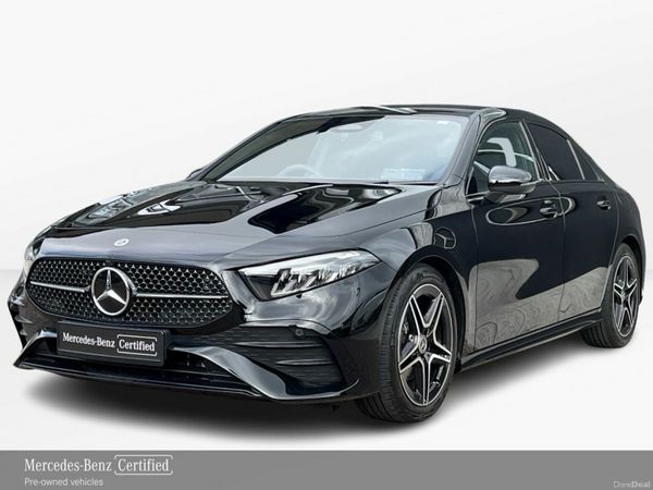 Mercedes-Benz A-Class Saloon, Petrol Hybrid, 2025, Black