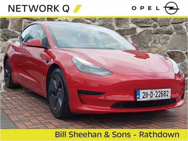 Tesla Model 3 Saloon, Electric, 2021, Red