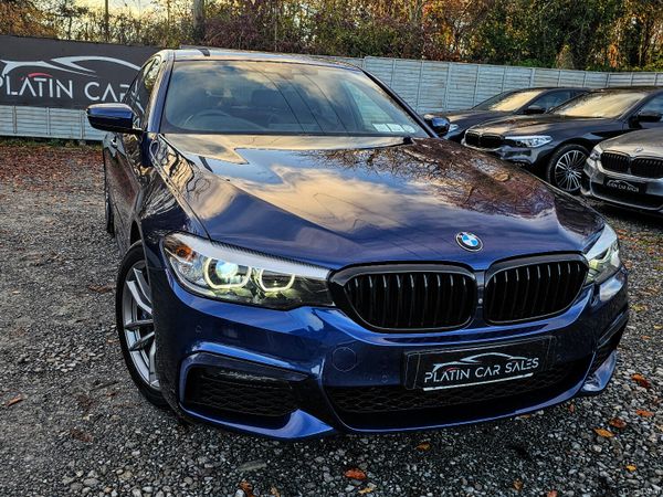 BMW 5-Series Saloon, Petrol Plug-in Hybrid, 2018, Blue