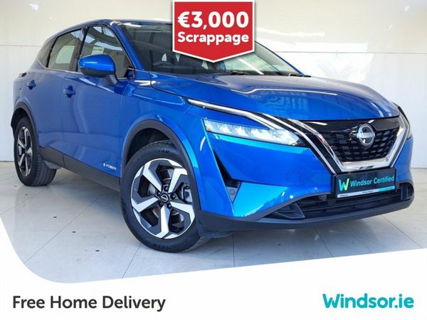 Nissan Qashqai SUV, Petrol Hybrid, 2024, Blue