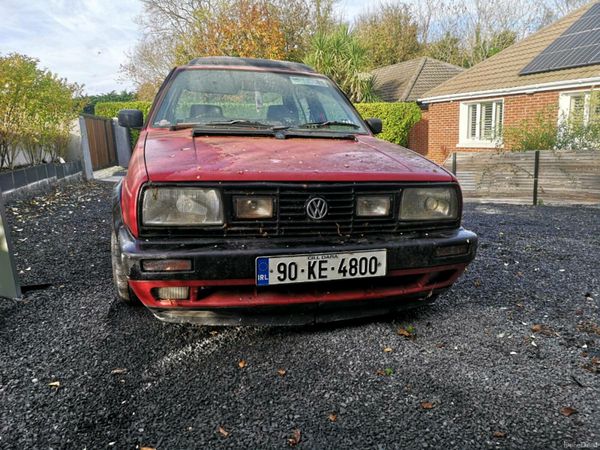 Volkswagen Jetta Saloon, Diesel, 1990, Red