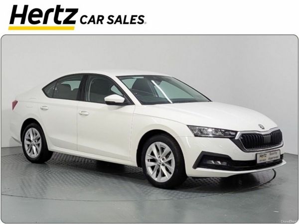 Skoda Octavia Saloon, Petrol Hybrid, 2024, White