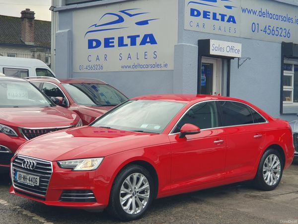 Audi A4 Saloon, Petrol, 2018, Red