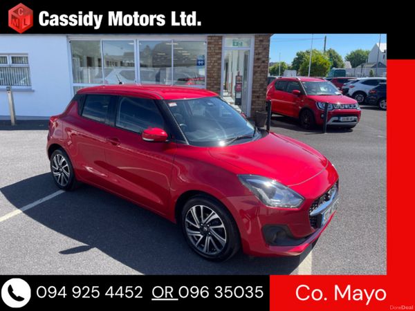 Suzuki Swift Hatchback, Petrol Hybrid, 2022, Red