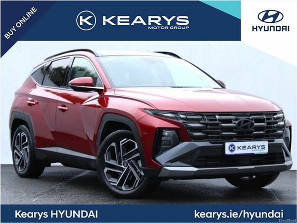 Hyundai Tucson SUV, Petrol Plug-in Hybrid, 2025, Red