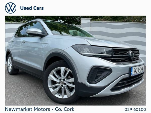 Volkswagen T-Cross SUV, Petrol, 2024, Silver