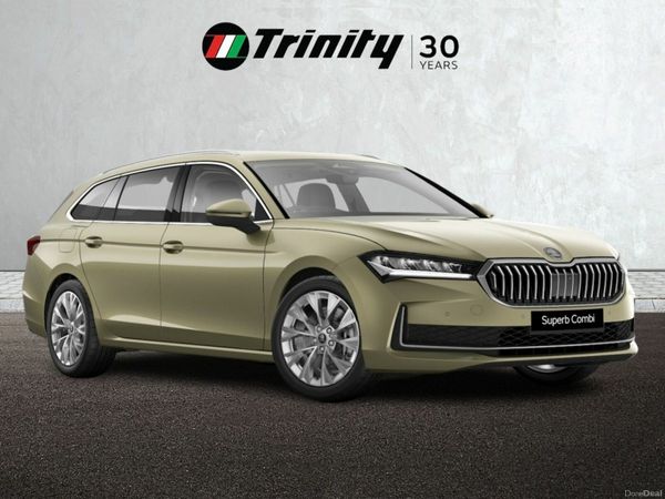 Skoda Superb Estate, Petrol Plug-in Hybrid, 2026, Yellow