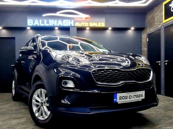 Kia Sportage SUV, Diesel Hybrid, 2020, Black