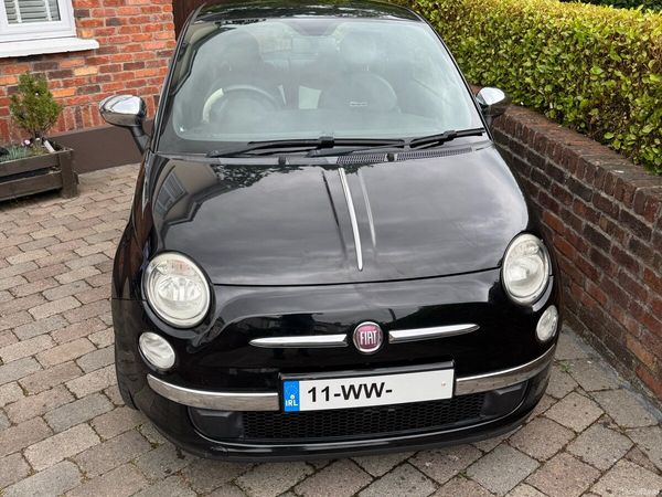 Fiat 500 Hatchback, Petrol, 2011, Black