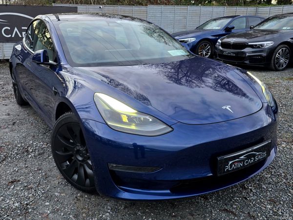 Tesla Model 3 Saloon, Electric, 2021, Blue