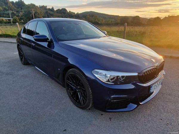 BMW 5-Series Saloon, Petrol Plug-in Hybrid, 2017, Blue