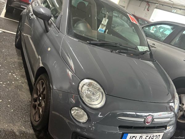 Fiat 500 Hatchback, Petrol, 2015, Grey