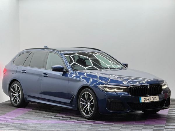 BMW 5-Series Estate, Petrol Plug-in Hybrid, 2021, Blue