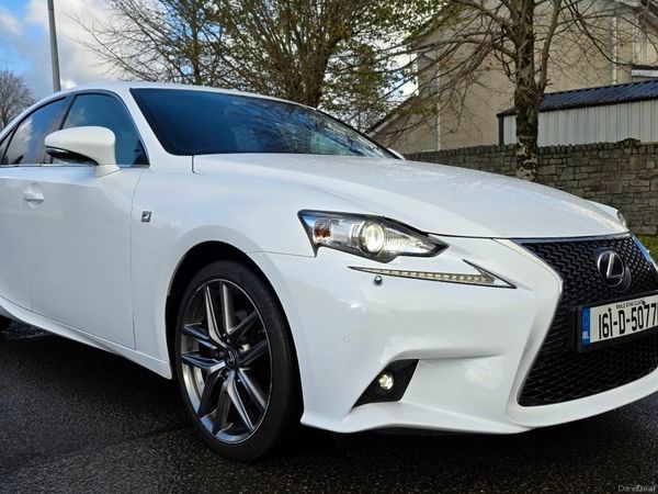 Lexus IS Saloon, Petrol Hybrid, 2016, White