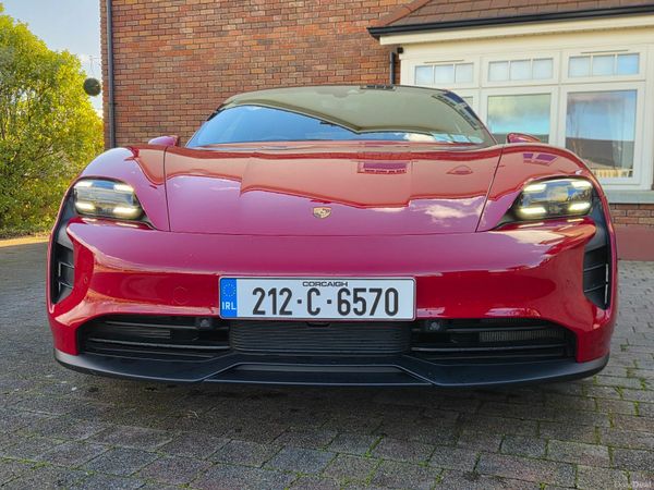 Porsche Taycan Saloon, Electric, 2021, Red