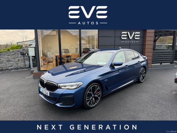 BMW 5-Series Saloon, Petrol Plug-in Hybrid, 2022, Blue