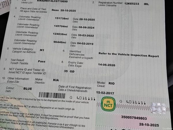 Kia Rio Hatchback, Diesel, 2012, Blue