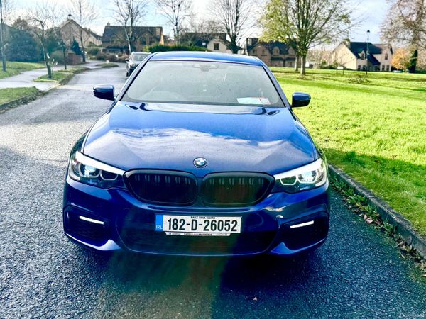 BMW 5-Series Saloon, Petrol Plug-in Hybrid, 2018, Blue