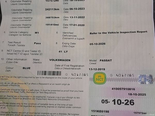 Volkswagen Passat Saloon, Diesel, 2015, Blue