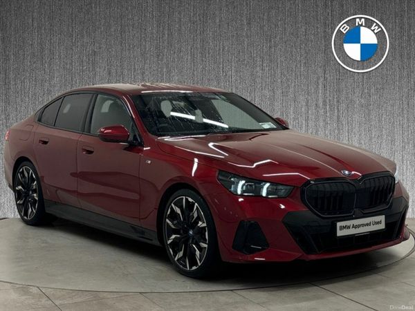 BMW 5-Series Saloon, Petrol Plug-in Hybrid, 2025, Red
