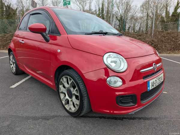 Fiat 500 Hatchback, Petrol, 2014, Red