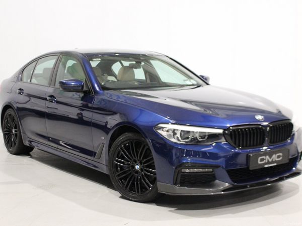 BMW 5-Series Saloon, Petrol Plug-in Hybrid, 2018, Blue