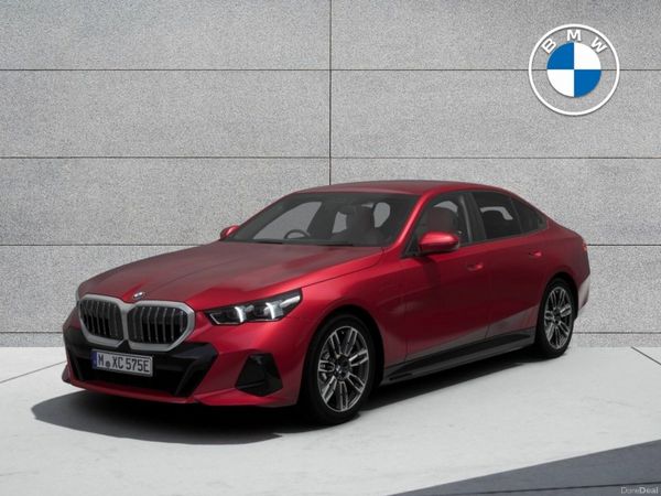 BMW 5-Series Saloon, Petrol Plug-in Hybrid, 2026, Red