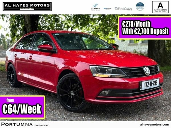 Volkswagen Jetta Saloon, Diesel, 2017, Red