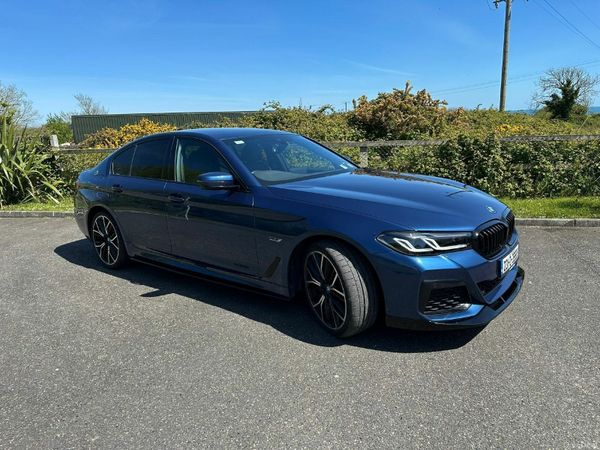 BMW 5-Series Saloon, Petrol Plug-in Hybrid, 2023, Blue