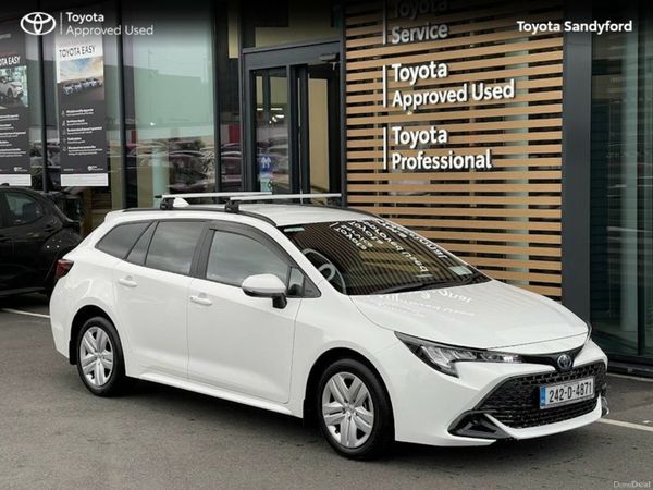 Toyota Corolla Estate, Petrol Hybrid, 2024, White