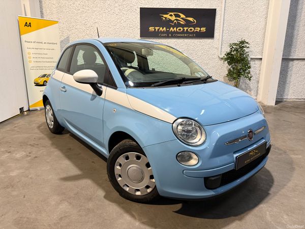 Fiat 500 Hatchback, Petrol, 2014, Blue