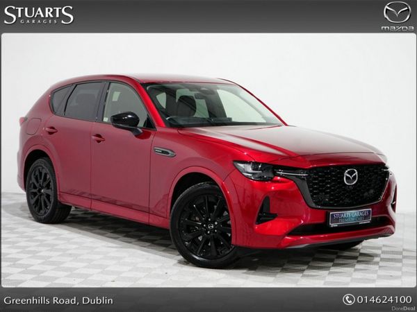Mazda CX-60 Estate, Petrol Plug-in Hybrid, 2022, Red