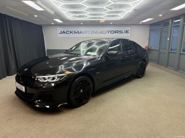 BMW 5-Series Saloon, Petrol Hybrid, 2022, Black