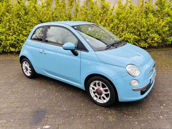 Fiat 500 Hatchback, Petrol, 2014, Blue