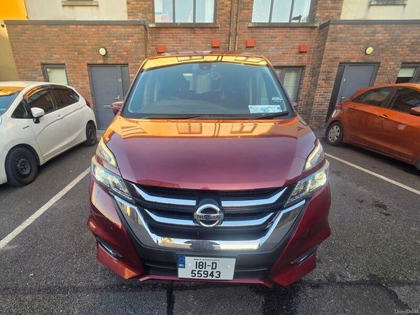 Nissan Serena MPV, Petrol Hybrid, 2018, Red