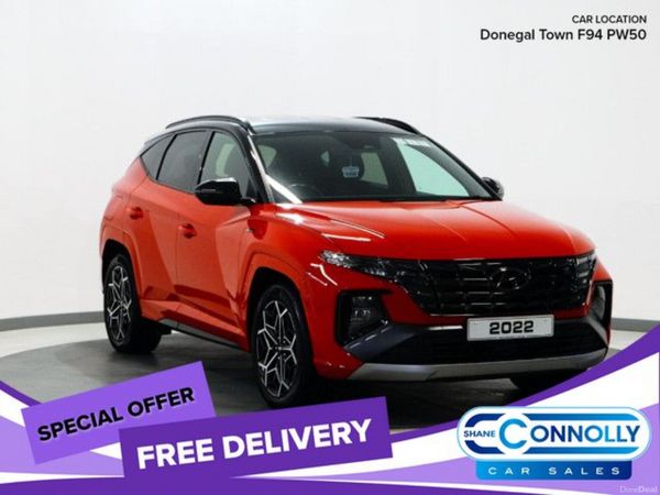 Hyundai Tucson SUV, Petrol Hybrid, 2022, Red