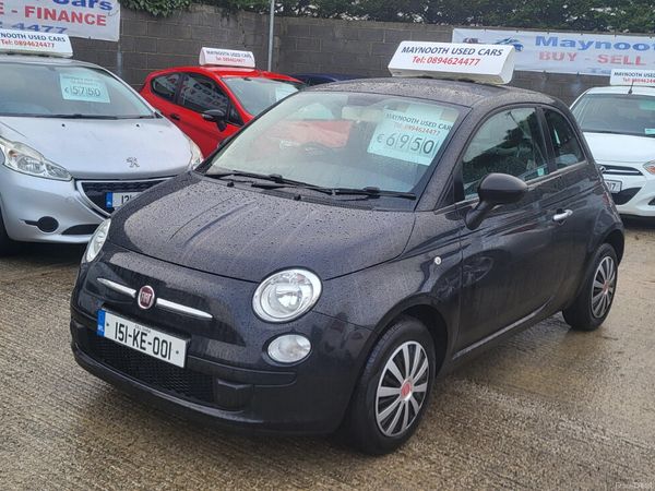 Fiat 500 Hatchback, Petrol, 2015, Black