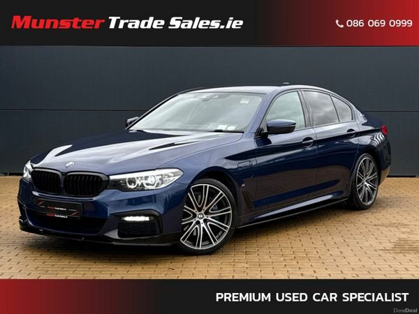 BMW 5-Series Saloon, Petrol Plug-in Hybrid, 2019, Blue