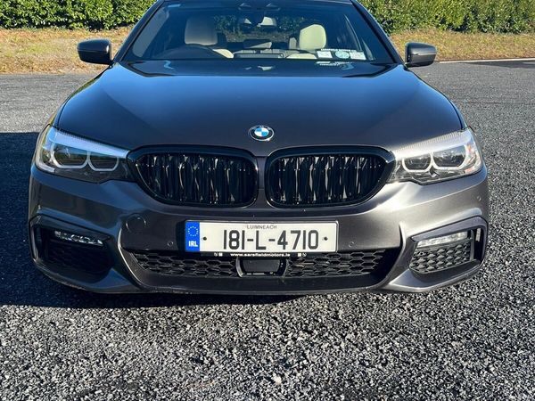 BMW 5-Series Saloon, Petrol Plug-in Hybrid, 2018, Grey