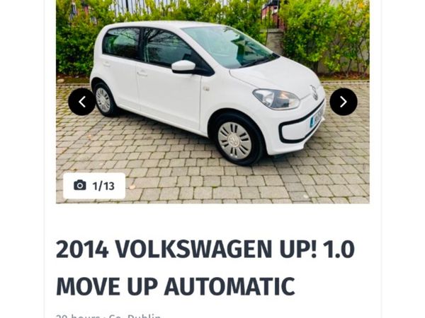 Volkswagen up! Hatchback, Petrol, 2014, White