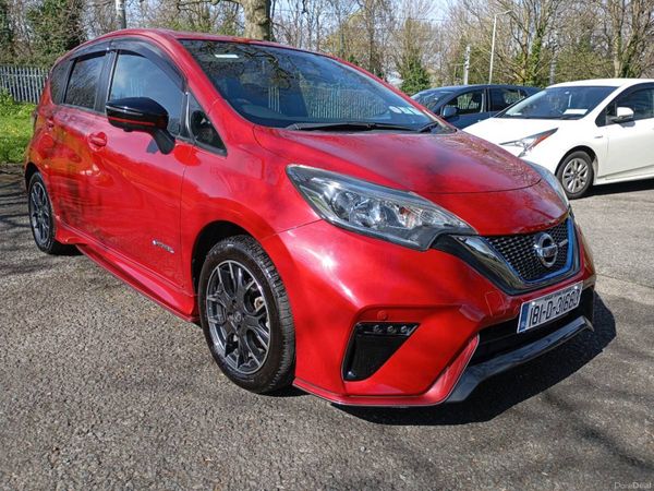 Nissan Note Hatchback, Petrol Hybrid, 2018, Red
