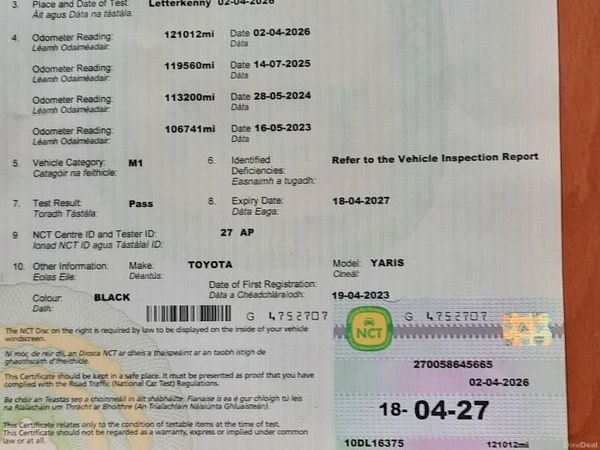 Toyota Yaris Hatchback, Petrol, 2010, Black