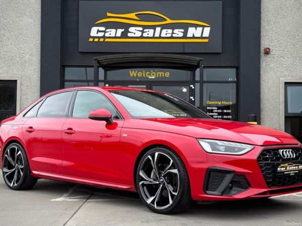 Audi A4 Saloon, Diesel Hybrid, 2022, Red