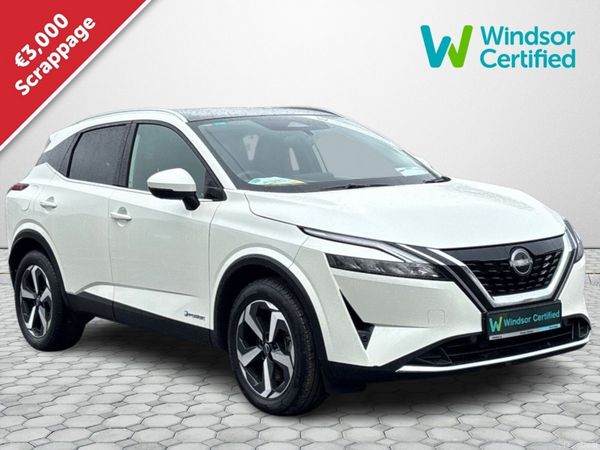 Nissan Qashqai MPV, Petrol Hybrid, 2024, White