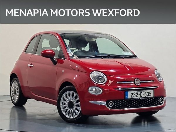 Fiat 500 Hatchback, Petrol, 2023, Red