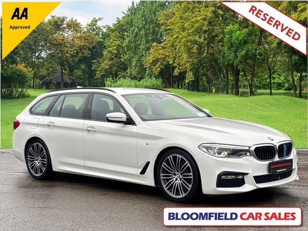 BMW 5-Series Estate, Diesel, 2018, White