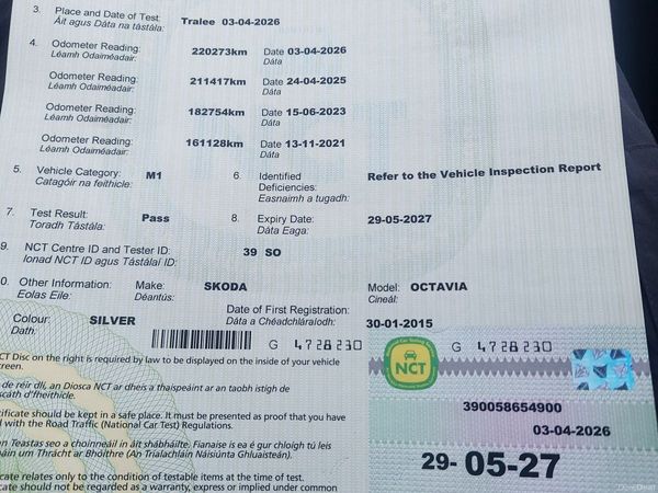 Skoda Octavia Estate, Diesel, 2015, Silver