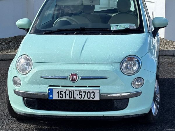 Fiat 500 Hatchback, Petrol, 2015, Green