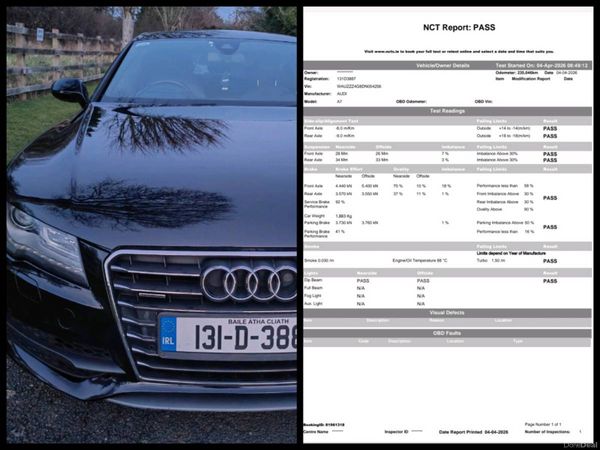 Audi A7 Hatchback, Diesel, 2013, Black