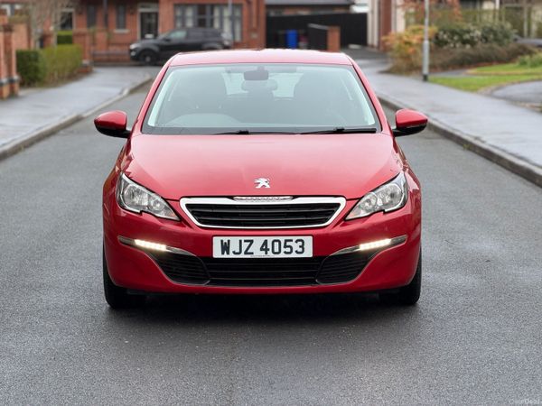 Peugeot 308 Hatchback, Diesel, 2014, Red